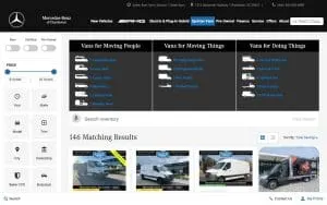 Baker Motor Company Sprinter Vans & Commercial Vehicles website