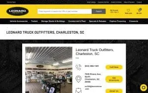 Leonard Truck Outfitters of North Charleston website
