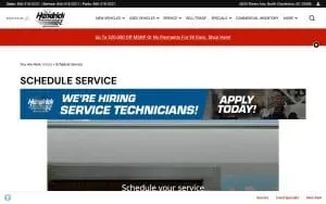 Rick Hendrick Jeep Chrysler Dodge RAM FIAT Service Center website