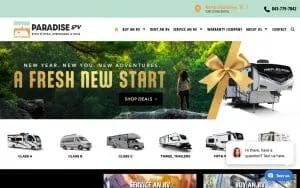 Cross Country Campers website