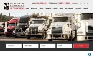 Worldwide Equipment of Summerville website