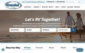 Coastal RV Center website
