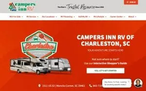 Campers Inn RV of Charleston website