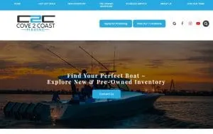 Cove 2 Coast Marine Charleston website