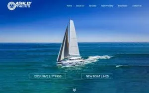 Ashley Yachts website