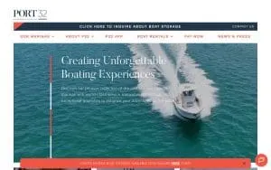 PORT 32 Marinas website