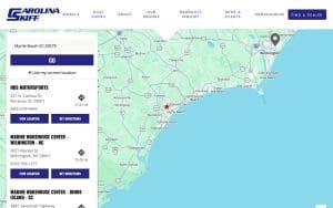 Marine Warehouse Center website