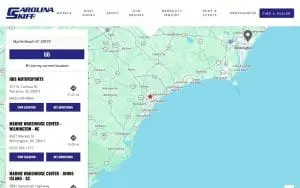 Marine Warehouse Center website