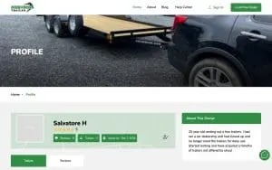 Dsal Trailer Rentals website