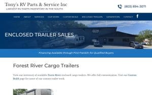 Tony's RV Enclosed Trailer Sales & Custom Builds