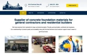 Davis Supply of Charleston website