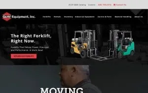 G&W Equipment, Inc. Charleston website