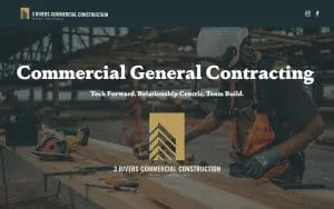 3 Rivers Commercial Construction website