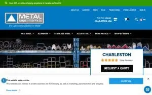 Metal Supermarkets Charleston website