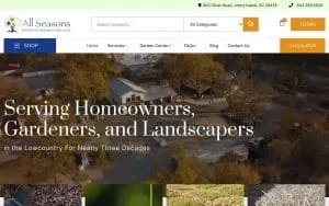 All Seasons Mulch & Landscape Supplies website