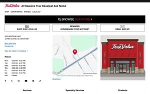 All Seasons True Value/just Ask Rental