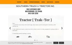 Southern Truck & Tractor Inc. website