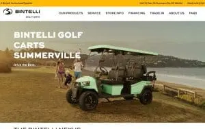 Bintelli Golf Carts - Summerville website