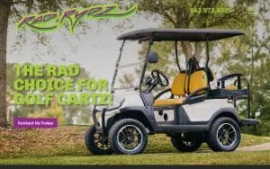Rad Rydz Golf Carts Sales and Service website