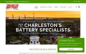 Palmetto Battery Pros website