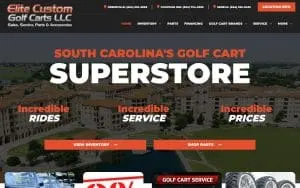 Elite Custom Golf Carts, LLC website