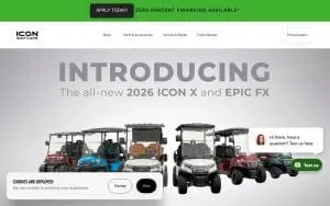Icon Golf Cars of Bluffton website