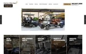 Club Car of Hilton Head website