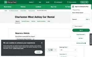 Enterprise Rent-A-Car of Charleston website