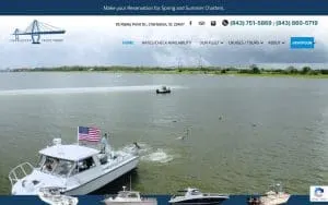 Charleston Yacht Tours website
