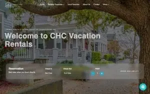 CHC Vacation Rentals website