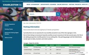 Parking In Charleston