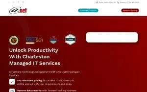AT-NET Services - Charleston Managed IT Services Company website