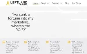 LeftLane Marketing LLC website