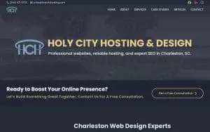 Holy City Hosting & Design website