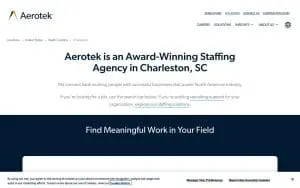 Aerotek of North Charleston website