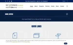 SC Works Charleston website