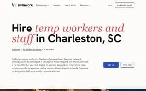 Instawork - Charleston website