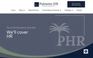 Palmetto HR Partners website