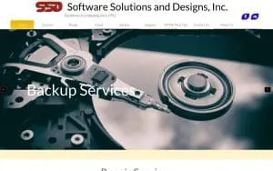Software Solutions & Designs website