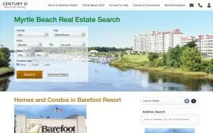 Century 21 Barefoot Realty website