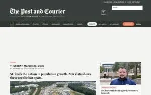The Post and Courier website