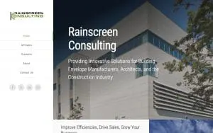 Rainscreen Consulting website