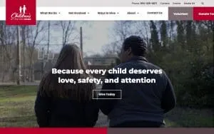 Children's Attention Home website