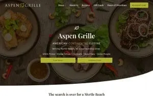 Aspen Grille website