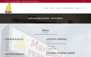 Maryland Fried Chicken of Myrtle Beach website