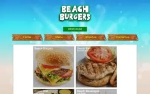 Beach Burger & Shakes website