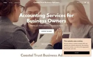 Coastal Trust Bookkeeping website