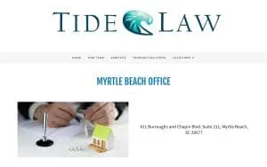 Tide Law Firm website