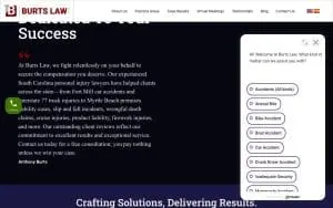 Burts Law, PLLC of Myrtle Beach website