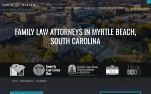 David W. Martin Law Group of Myrtle Beach website